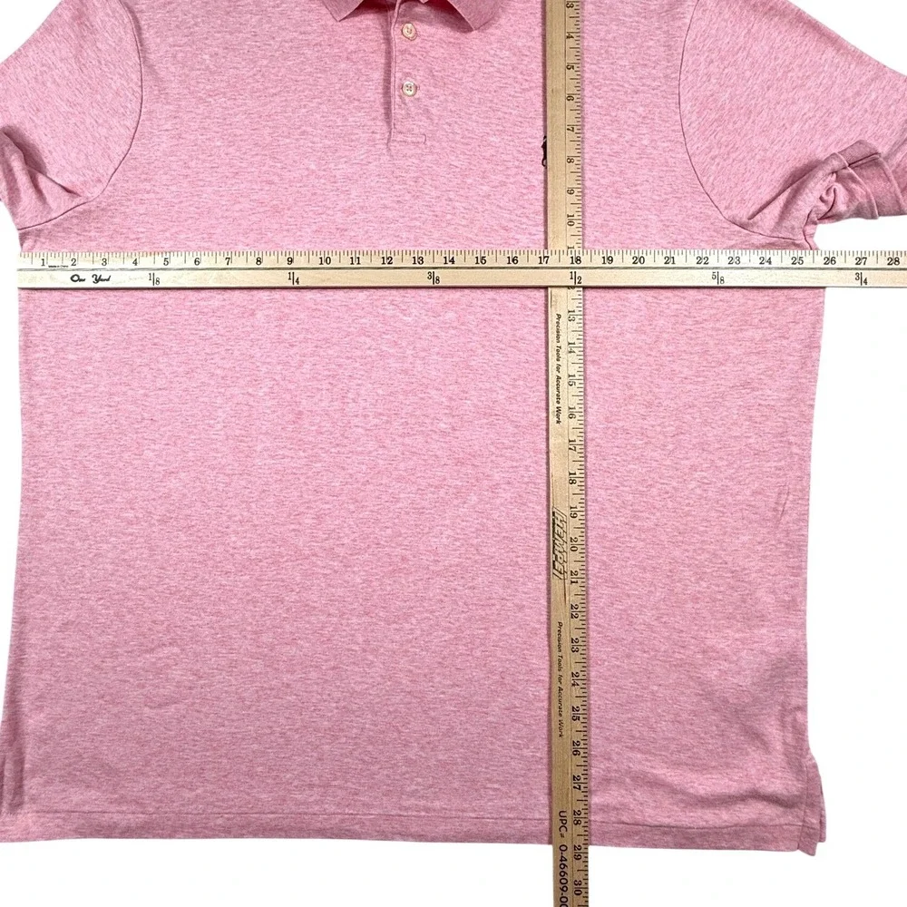 Polo Ralph Lauren Mens XL Classic Fit Pink Heather Short Sleeve Cotton Polo‎